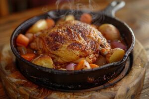Comment préparer un poulet en cocotte en fonte ?