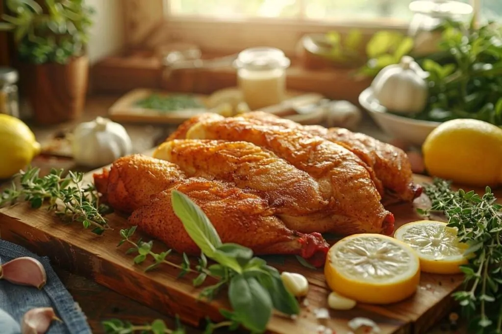 Coquelet à la peau croustillante : recette