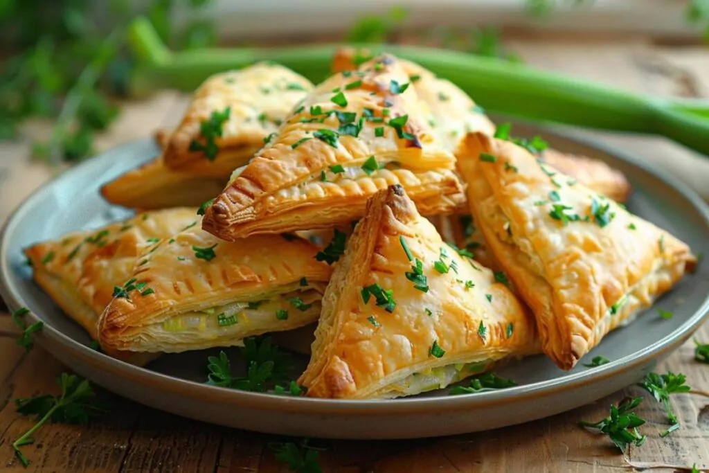 Feuilletés aux poireaux, une recette simple et rapide
