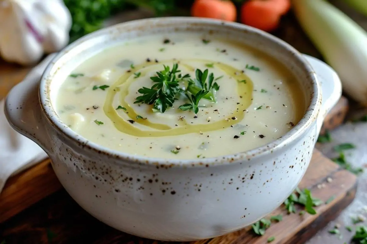 Velouté de vert de poireaux : prépration rapide