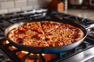 Cuisson d&rsquo;une pizza surgelée sans four : méthode simple à la poêle