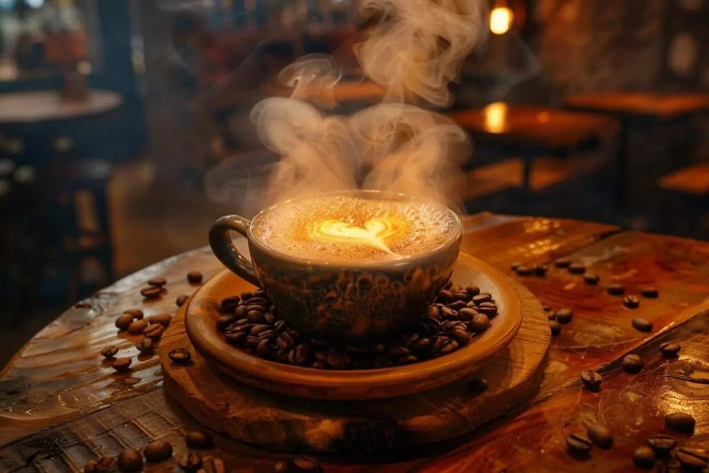 Que signifie le cœur dans la tasse ?