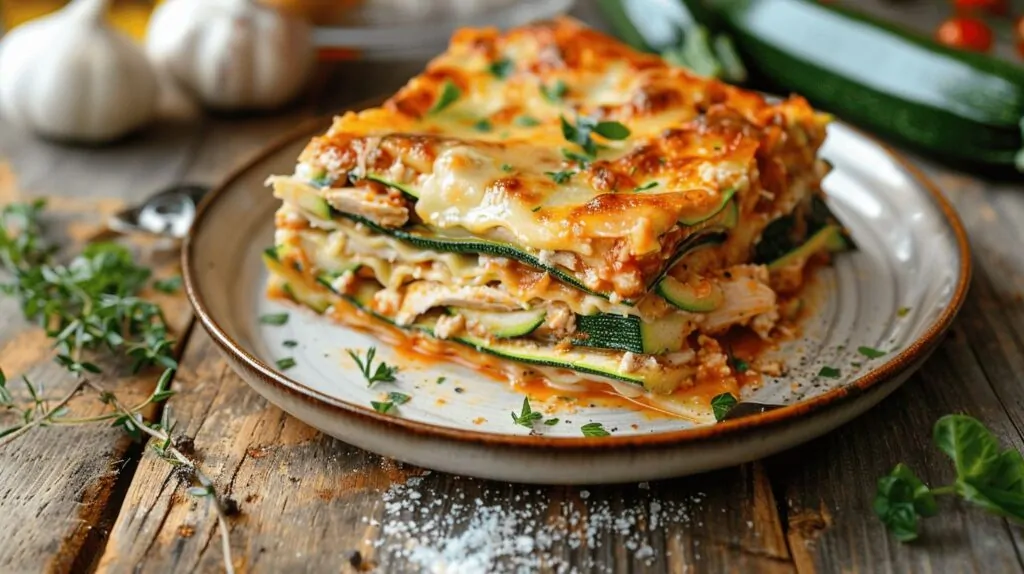 Comment faire des lasagnes courgette-poulet sans pâtes ?